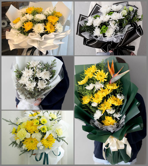 陕西咸阳市三原县嵯峨镇张岳村白事花束代送
